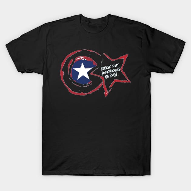 Believe in superheroes T-Shirt by Penny Lane Designs Co.